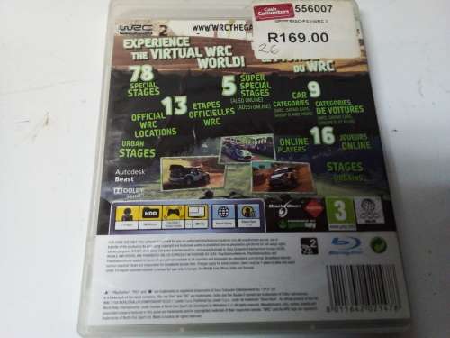PS3 WSC 2 Rally Game