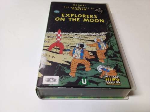 TINTIN - Explorers of the Moon VHS Cassette Tape