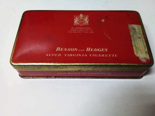 Vintage Benson and Hedges 50 Cigarettes Tin