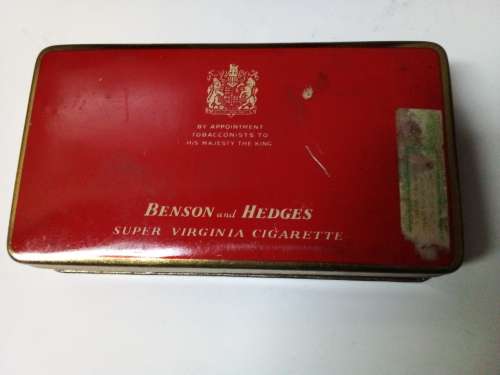 Vintage Benson and Hedges 50 Cigarettes Tin