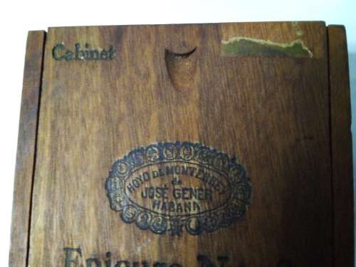 Vintage Cabinet Epicure No 2 Havana Cuba Cigar Box