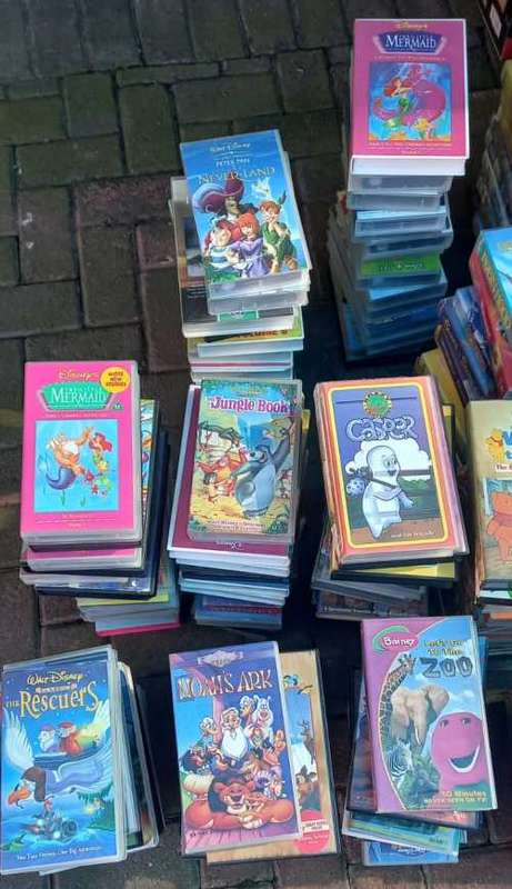 Joblot of About 200 VHS Movies  - Strictly Collection Only