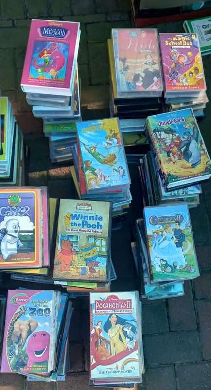 Joblot of About 200 VHS Movies  - Strictly Collection Only