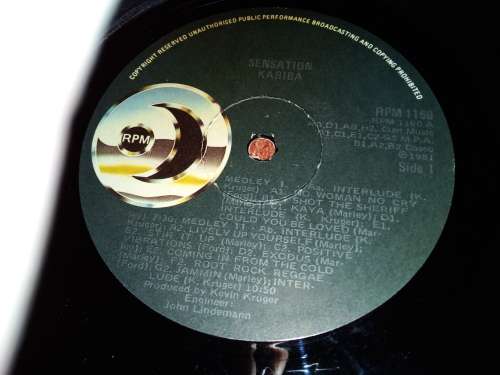 1981 Karibo Reggae Vinyl LP