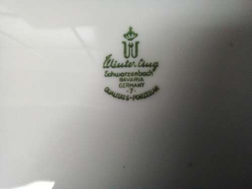 Vintage Bavaria Germany `Heidelberg` Black and White Plate