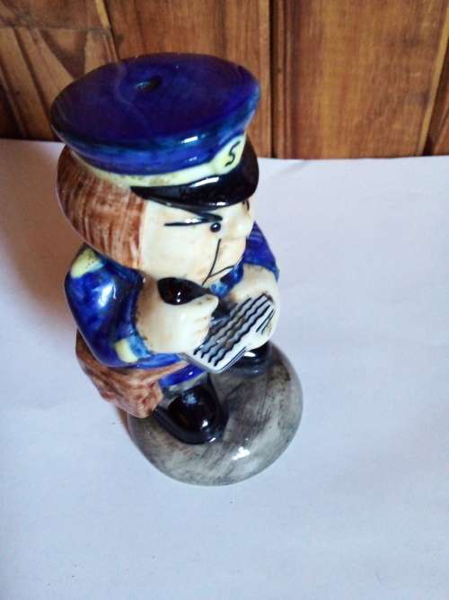 Vintage Solid Porcelain Character Salt Pot with Markings