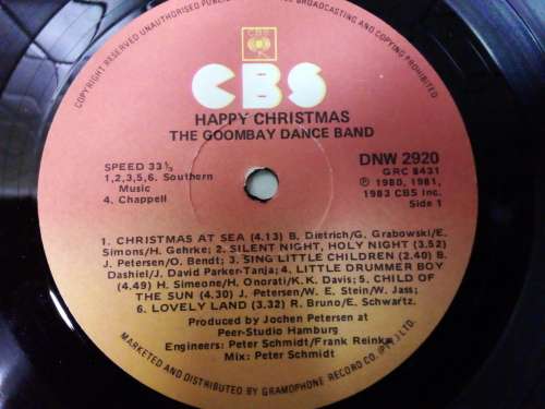 Goombay Dance Band - Happy Christmas Vinyl LP 1983