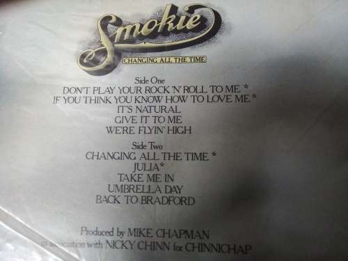 Smokie - Changing All The Time Vinyl LP 1975