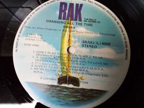 Smokie - Changing All The Time Vinyl LP 1975