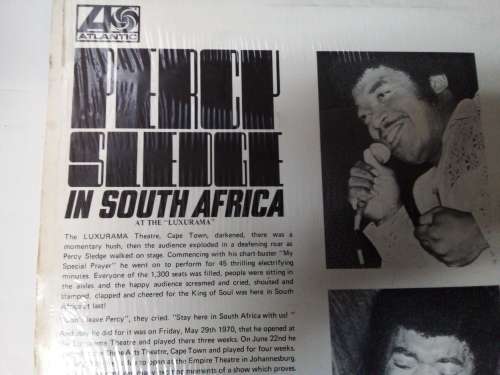 Percy Sledge in SA Vinyl LP 1970