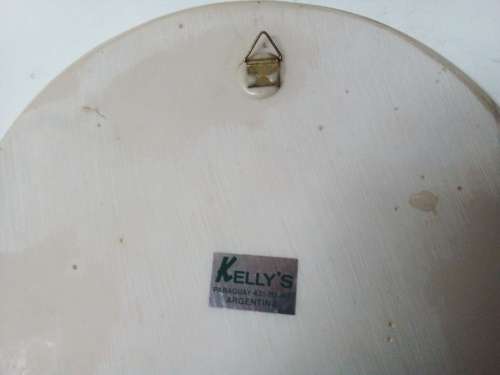 Wall Hanging Plate with Raised Detail