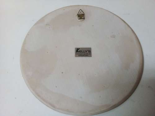 Wall Hanging Plate with Raised Detail