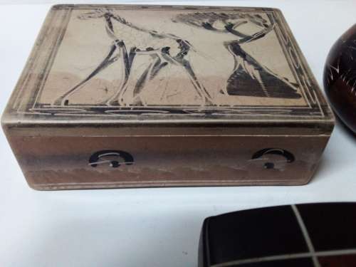 Three African Style Containers