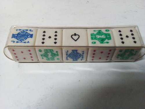 Vintage Poker Dice Cubes in Good condition