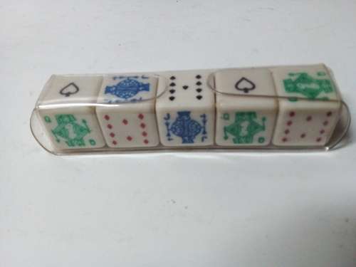 Vintage Poker Dice Cubes in Good condition