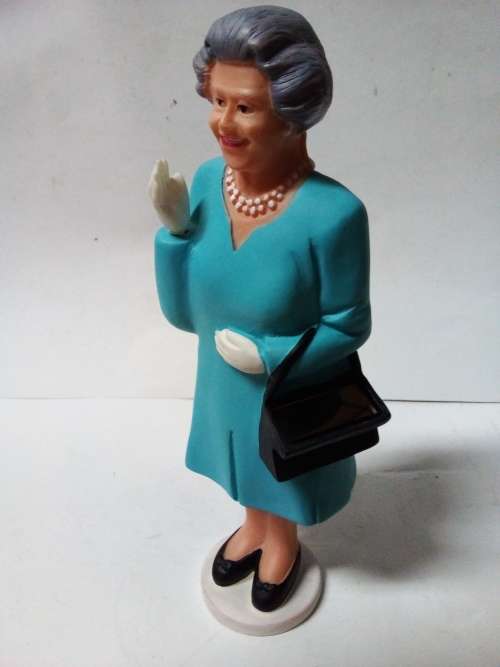 Queen of England Figurine with Waving Hand