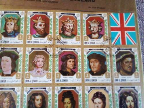 Postage Stamps - All the Kings and Queens of England