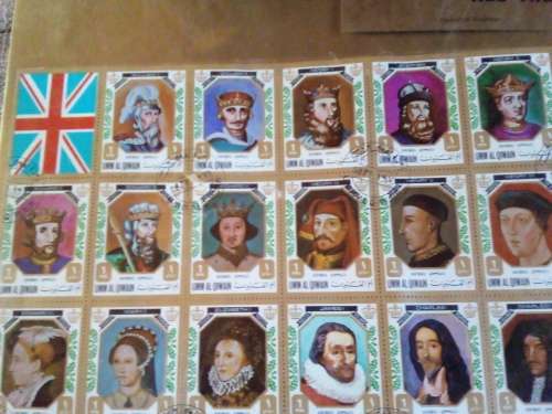 Postage Stamps - All the Kings and Queens of England
