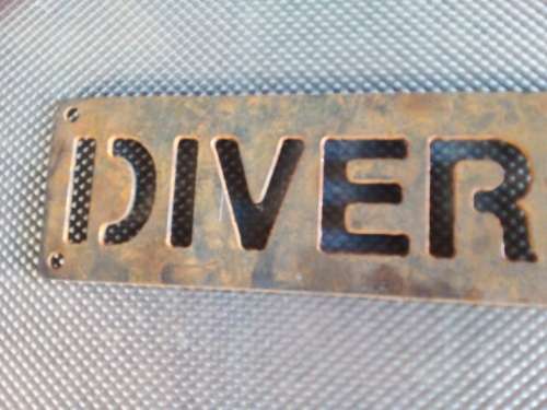 Old Solid Metal Logistics Sign