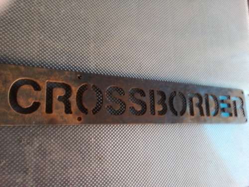 Old Solid Metal Logistics Sign