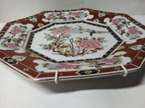 Solid Large Birds and Floral Wall Hanging Plate