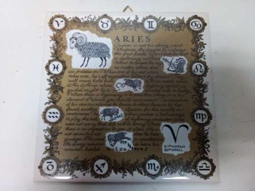 Aries Wall Hanging Tile - Made in Germany