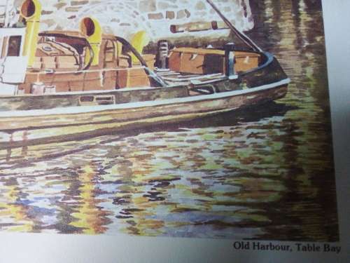 Old Harbour Table Bay Watercolour Calendar Print