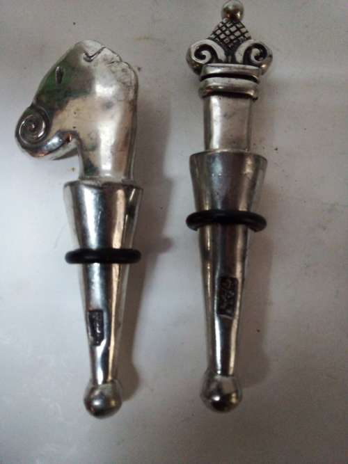 Two Old Carrol Boyes Bottle Stoppers