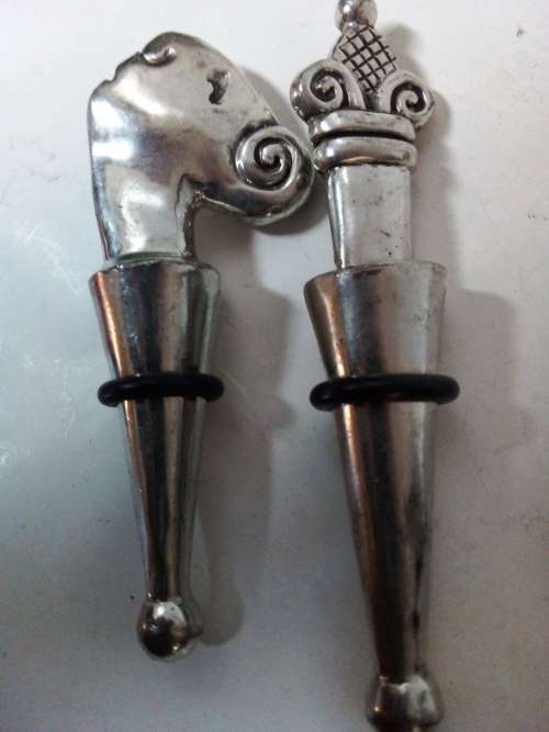 Two Old Carrol Boyes Bottle Stoppers