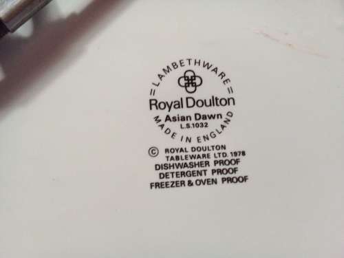Solid Royal Doulton Asian Dawn Plate