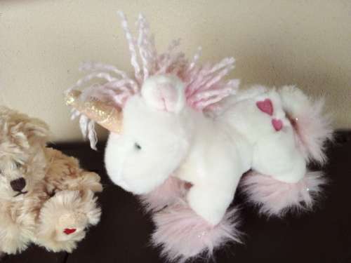 Small Bukowski Bear and Russ Unicorn Soft Toy