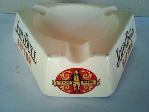 Vintage John Bull Bitter Glazed Ceramic Ashtray