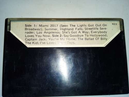 1981 Billy Joel Songs in the Attic Cassette Tape