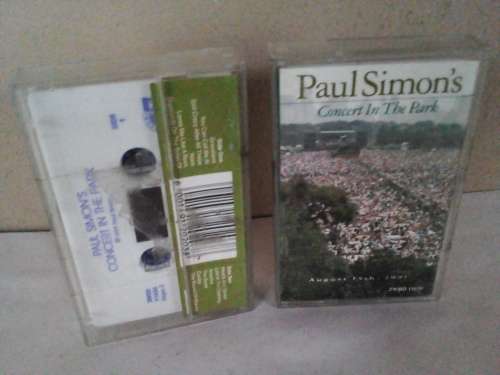 1991 Paul Simon Concert in the Park Cassette Tapes