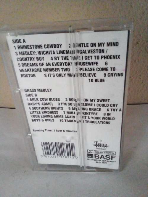 Glen Campbell Greatest Hits Cassette Tape
