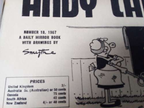 1967 Andy Capp No 18 Comic Strip Book