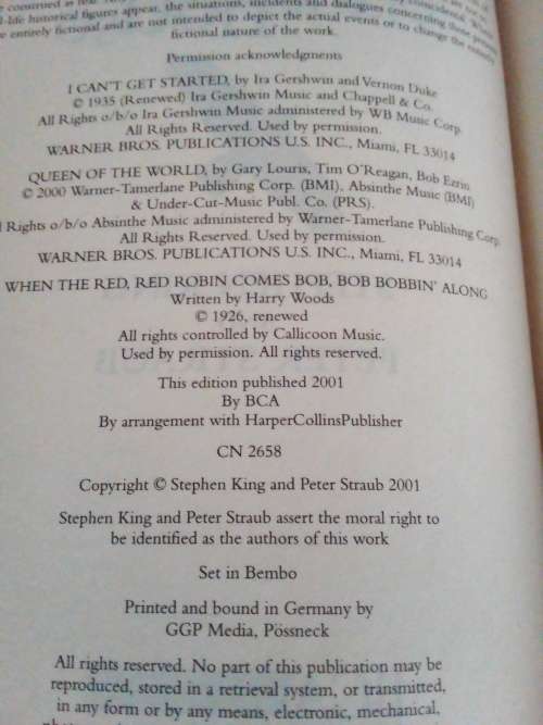 Stephen King and Peter Straub - Black House