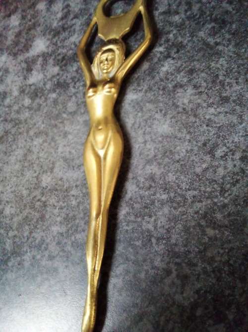 Brass Nude Bottle Cap Opener