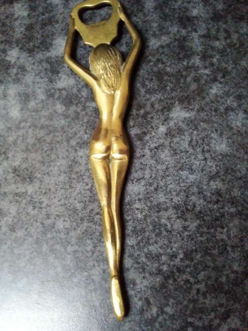 Brass Nude Bottle Cap Opener