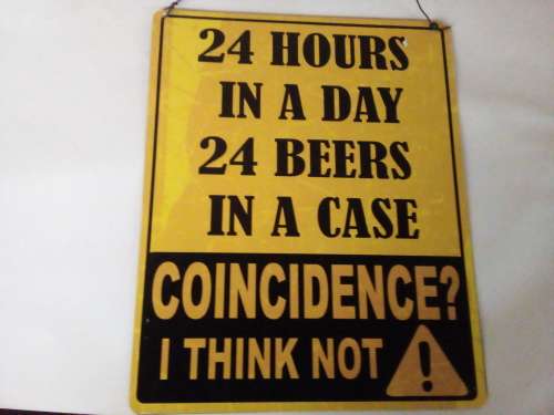 Humorous Tin Plate Bar Sign