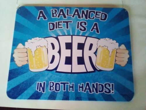 Humorous Tin Plate Bar Sign