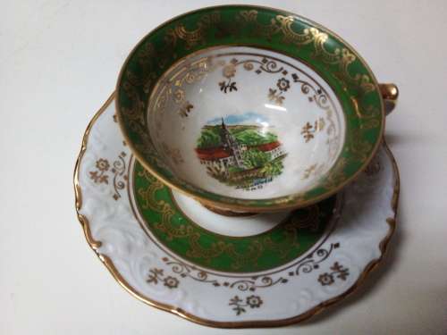 Vintage Teacup and Saucer from Poland