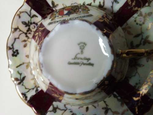 Vintage Bavaria Cup and Saucer with Imprint of Coat of Arms