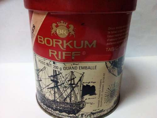 Vintage Borkum Riff Swedish Tobacco Tin