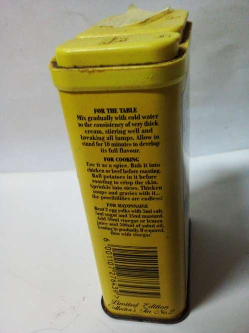 Small Colman`s Mustard Powder Tin with Content