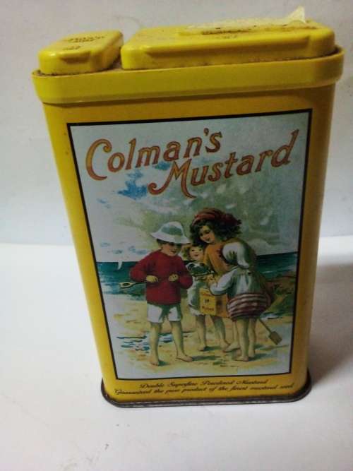 Small Colman`s Mustard Powder Tin with Content