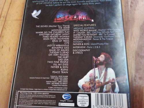 Cat Stevens Majikat Earth Tour 1976 DVD