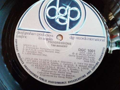 Tim Bogert - Progressions Vinyl LP