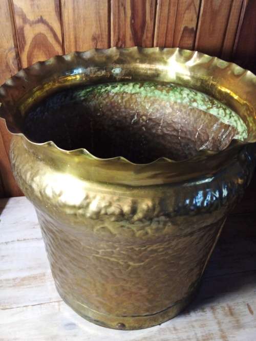 Good Size Brass Plate Planter