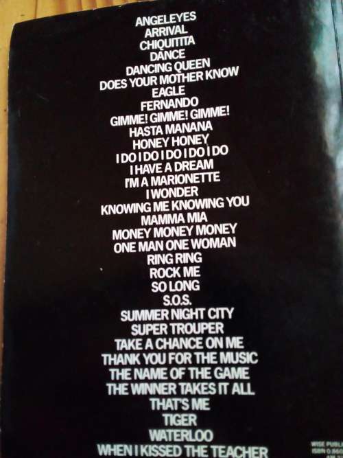 1978 ABBA Words & Music for Easy Guitar